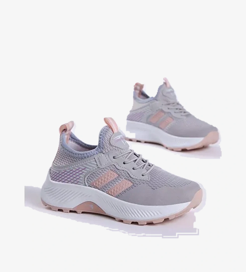 Tonny Black Çocuk Unisex Buz Pudra Rahat Kalıp Nefes Alabilen Kumaş Bağcıklı Sneaker model görseli