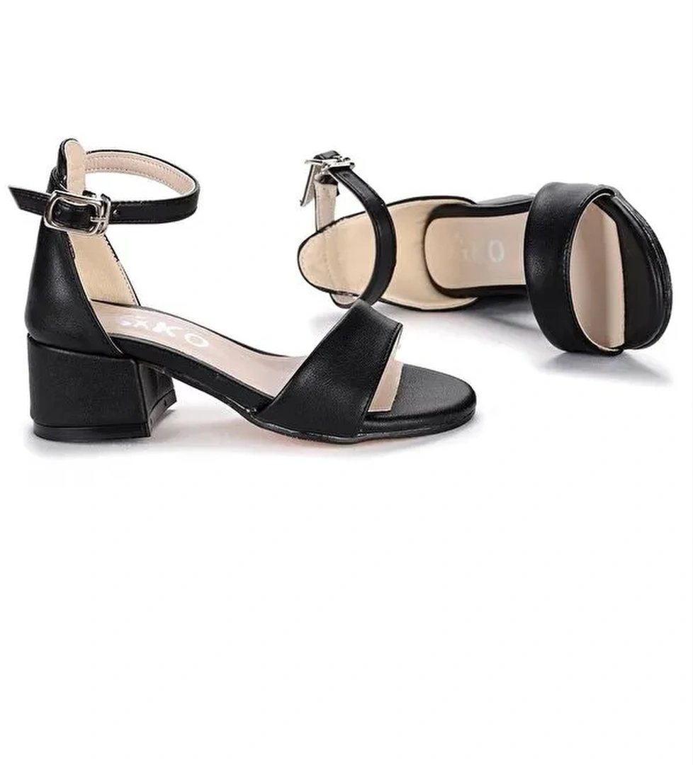 769 Cilt Günlük Kız Çocuk 4 Cm Topuklu Sandalet Ayakkabı