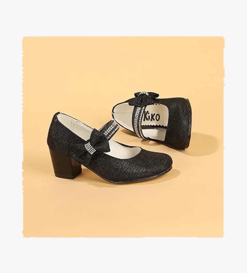 Cameli Çupra Günlük Kız Çocuk 4 Cm Topuklu Abiye Ayakkabı