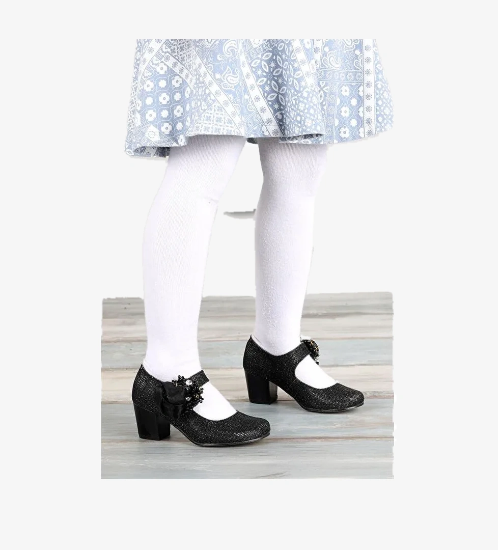 Angelina Çupra Günlük Kız Çocuk 4 Cm Topuklu Abiye Ayakkabı