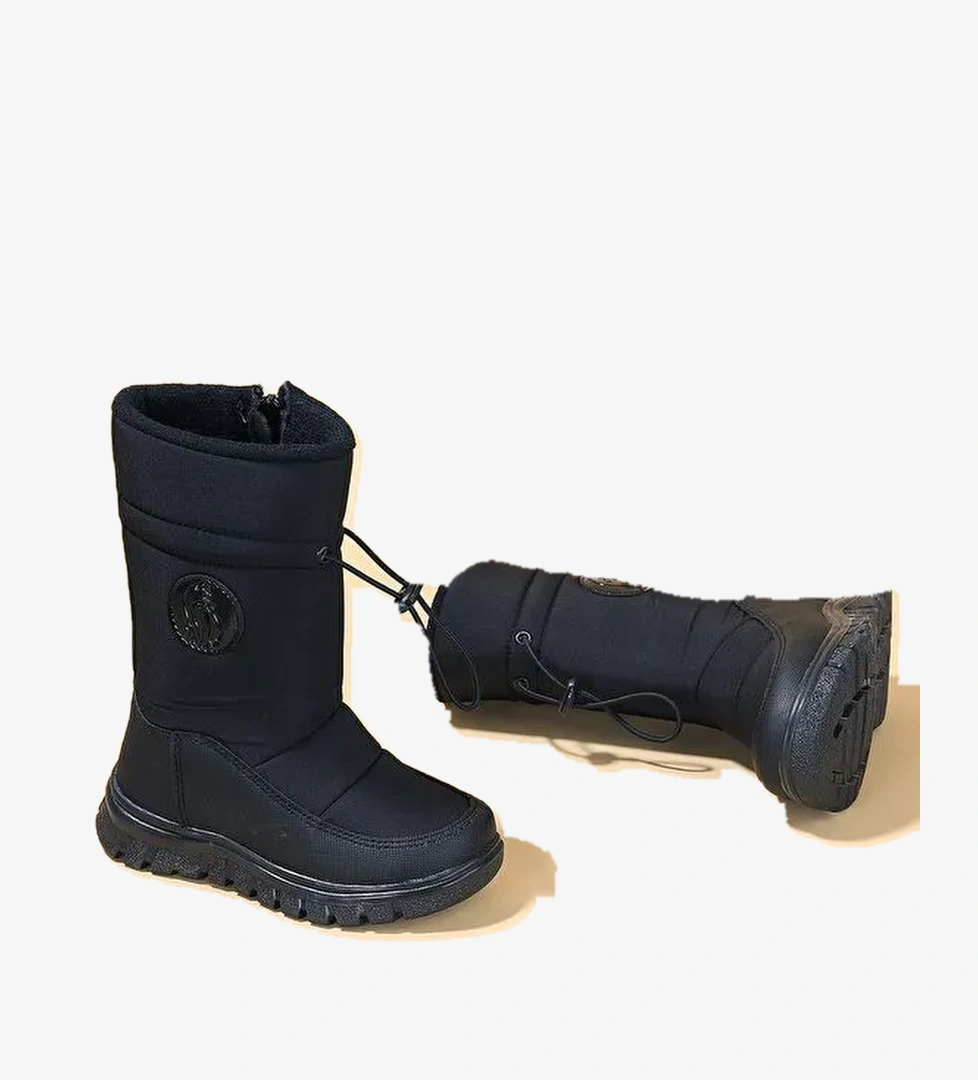 Nuh Fermuarlı Kız/Erkek Çocuk Kar Botu Ayakkabı