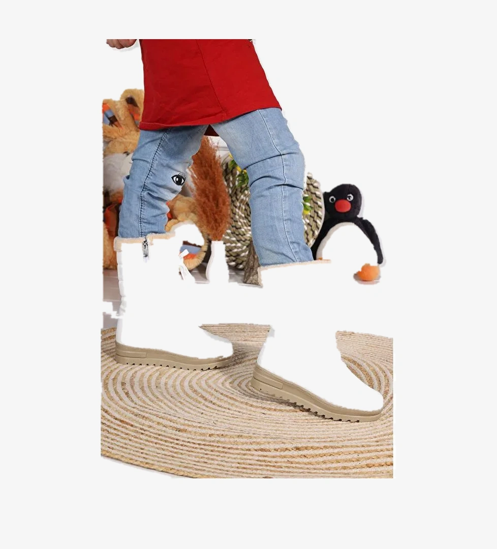 İçi Termal Kürklü Kız Çocuk Kar Botu Ayakkabı Twg 995