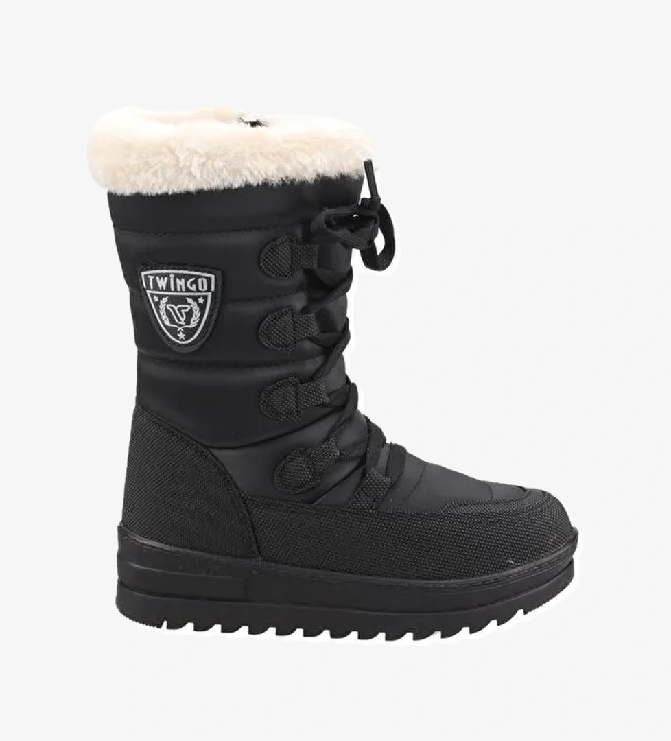 İçi Termal Kürklü Kız Çocuk Kar Botu Ayakkabı Twg 995