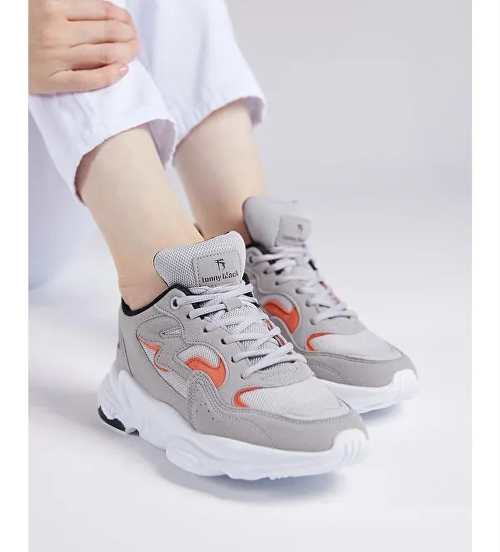 Unisex Gri Spor Ayakkabı Tb251 - Görsel 1