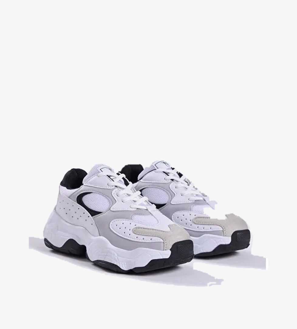 Tonny Black Kadın Beyaz Gri Spor Ayakkabı Tb284 model görseli