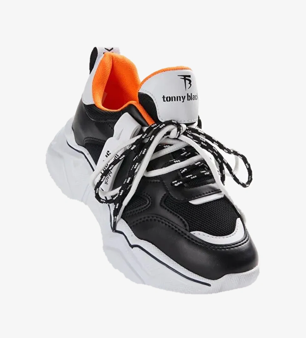 Kadın Siyah Beyaz Spor Ayakkabı Tbkpl - Görsel 1