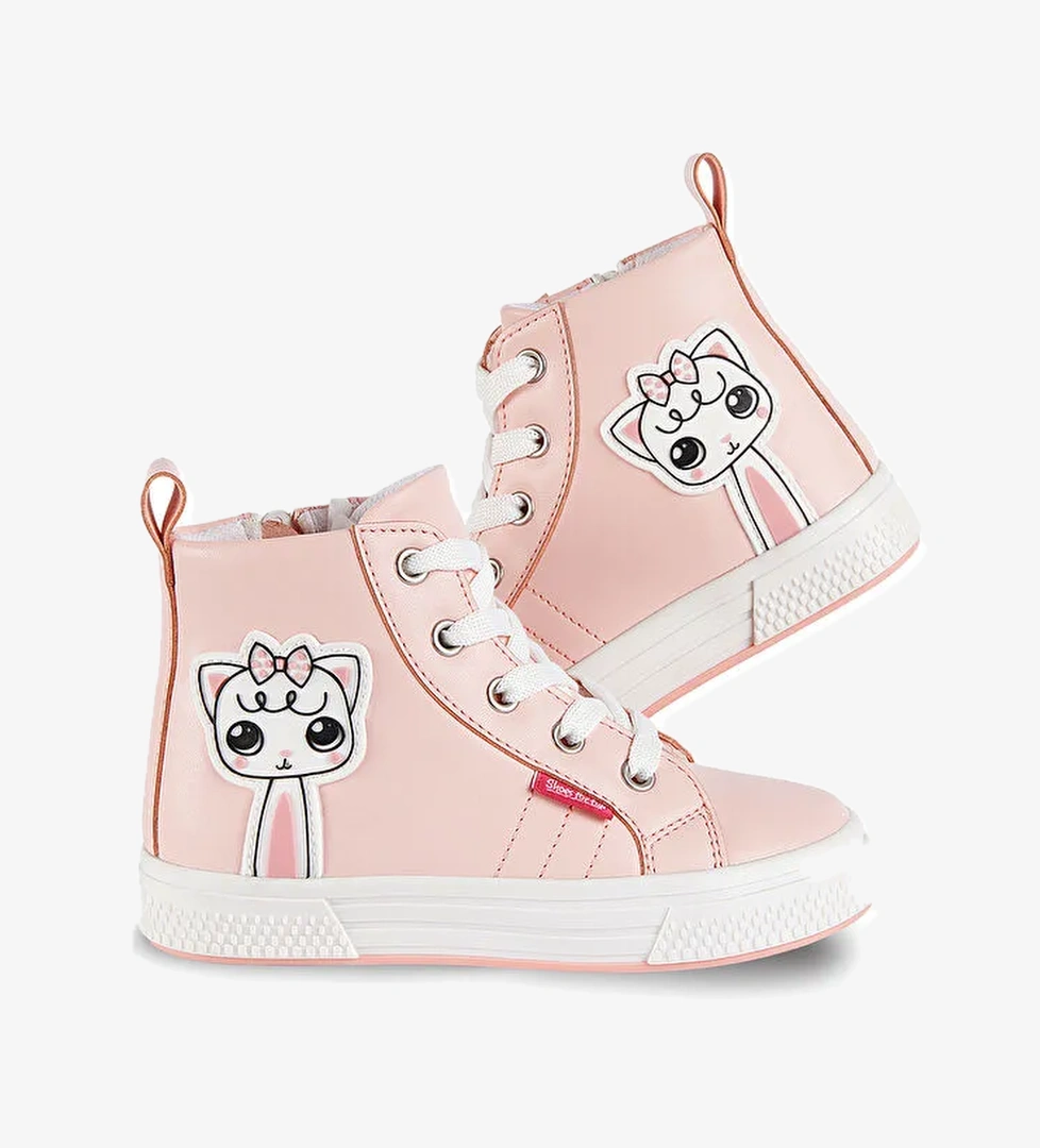 Kedicik Pembe Kız Sneakers Spor Ayakkabı - Görsel 1
