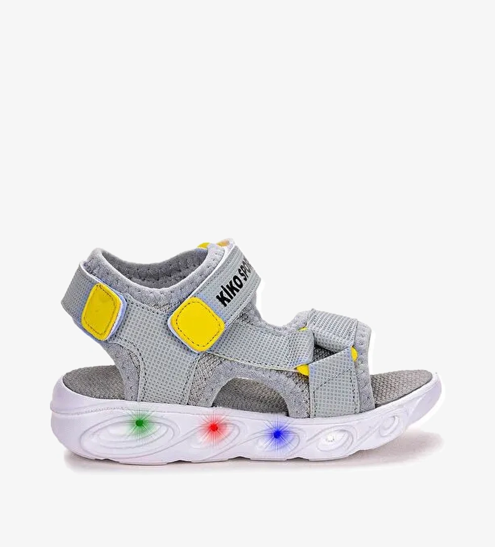 103 Işıklı Erkek Çocuk Cırtlı Sandalet Ayakkabı