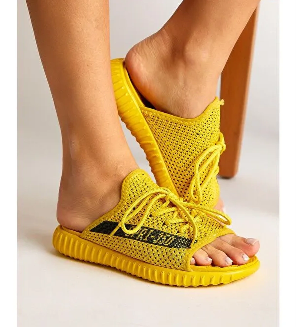 Tonny Black Unisex Sarı Triko Özel Üretim Terlik Tbtr model görseli