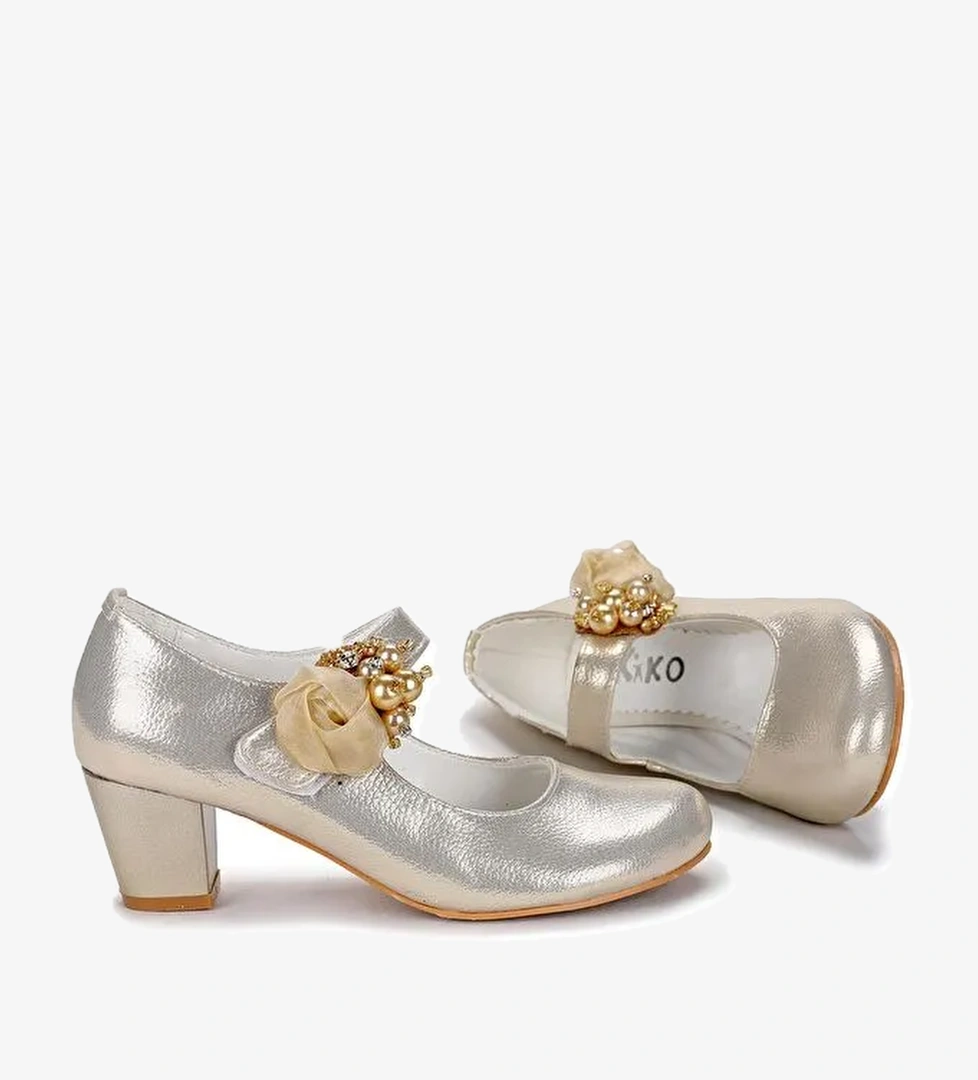 Angelina Vakko Günlük Kız Çocuk 4 Cm Topuklu Abiye Ayakkabı