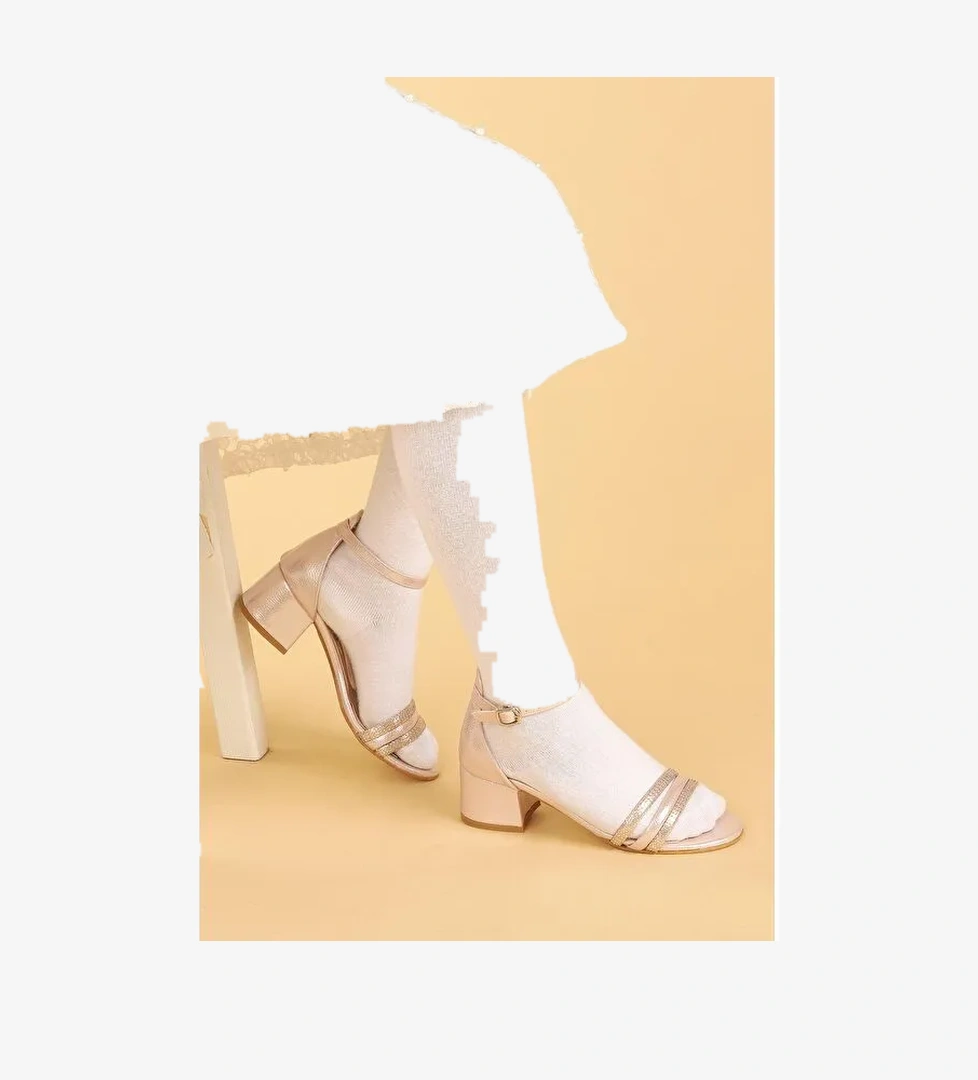 Helena Vakko Günlük Kız Çocuk 3 Cm Topuklu Sandalet Abiye Ayakkabı - Görsel 1