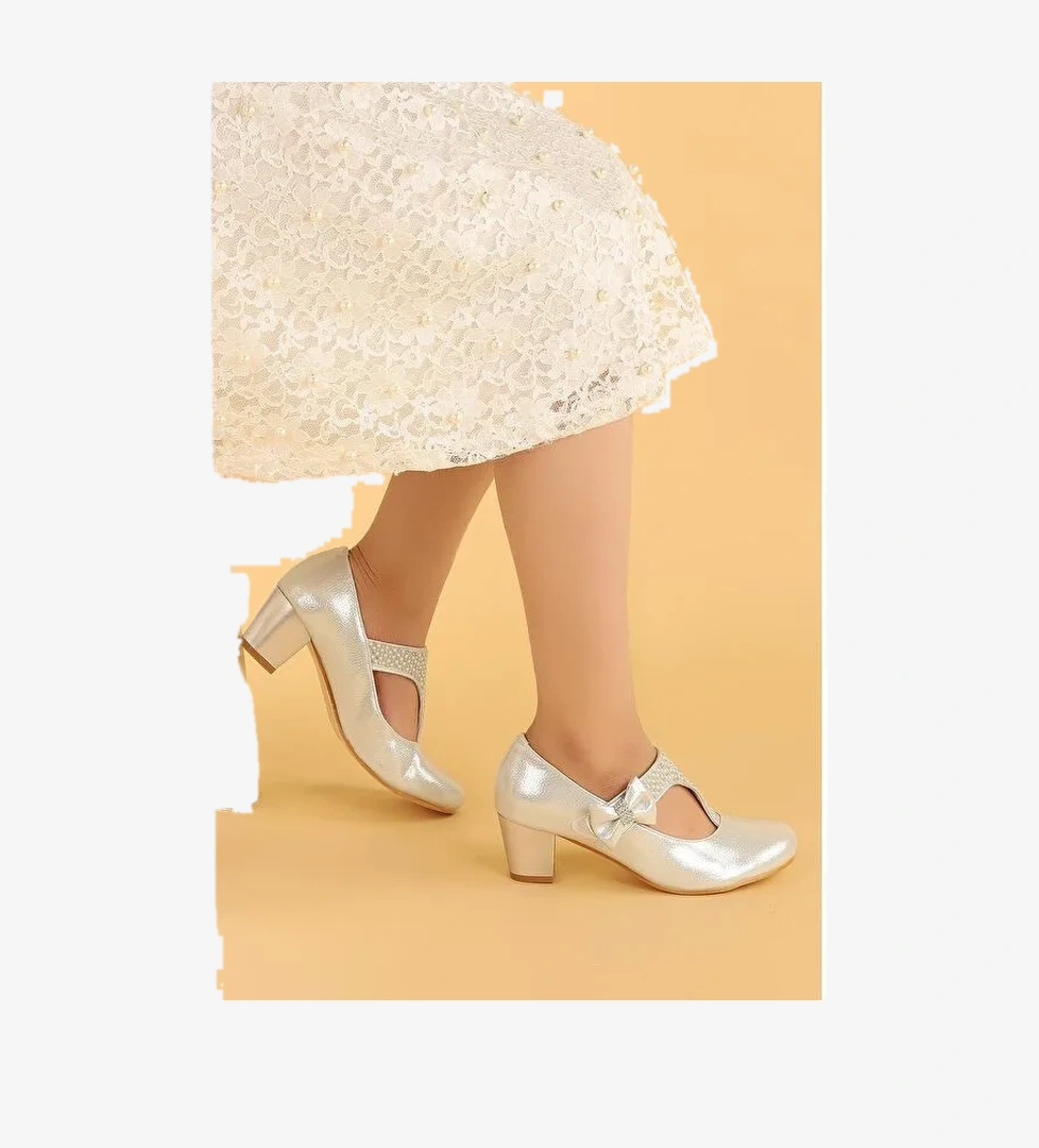 Cherish Günlük Kız Çocuk 4 Cm Topuklu Abiye Ayakkabı