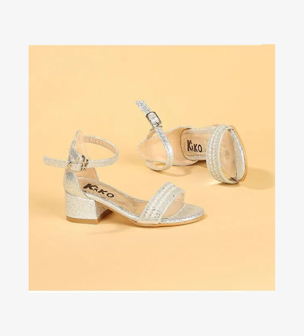 Heidi Çatlak Günlük Kız Çocuk 3 Cm Topuklu Sandalet Abiye Ayakkabı