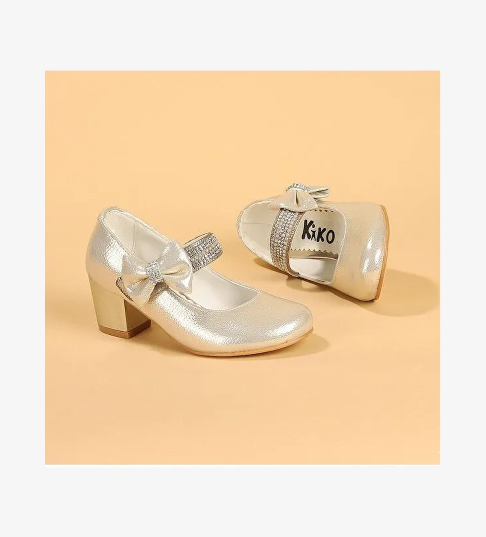 Cameli Vakko Günlük Kız Çocuk 4 Cm Topuklu Abiye Ayakkabı