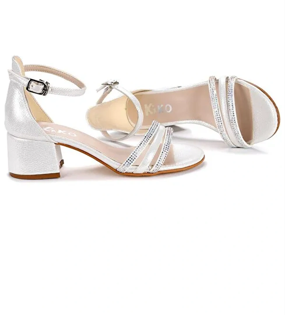 Helena Vakko Günlük Kız Çocuk 3 Cm Topuklu Sandalet Abiye Ayakkabı