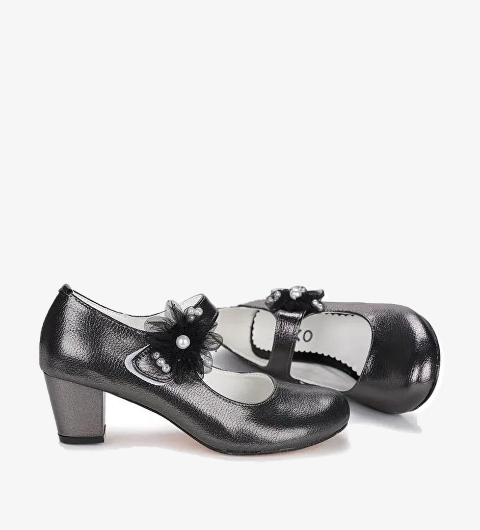 Angelina Vakko Günlük Kız Çocuk 4 Cm Topuklu Abiye Ayakkabı - Görsel 1