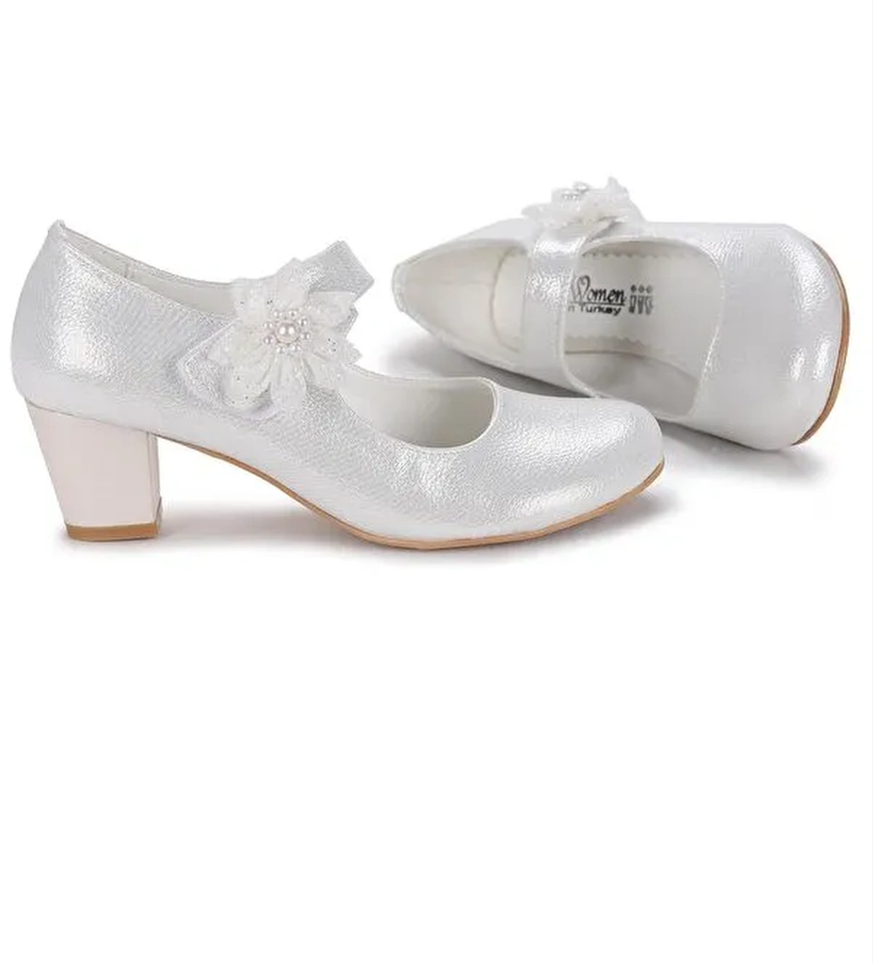 Angelina Vakko Günlük Kız Çocuk 4 Cm Topuklu Abiye Ayakkabı