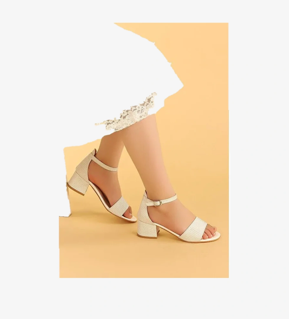 Alexa Günlük Kız Çocuk 3 Cm Topuklu Sandalet Abiye Ayakkabı