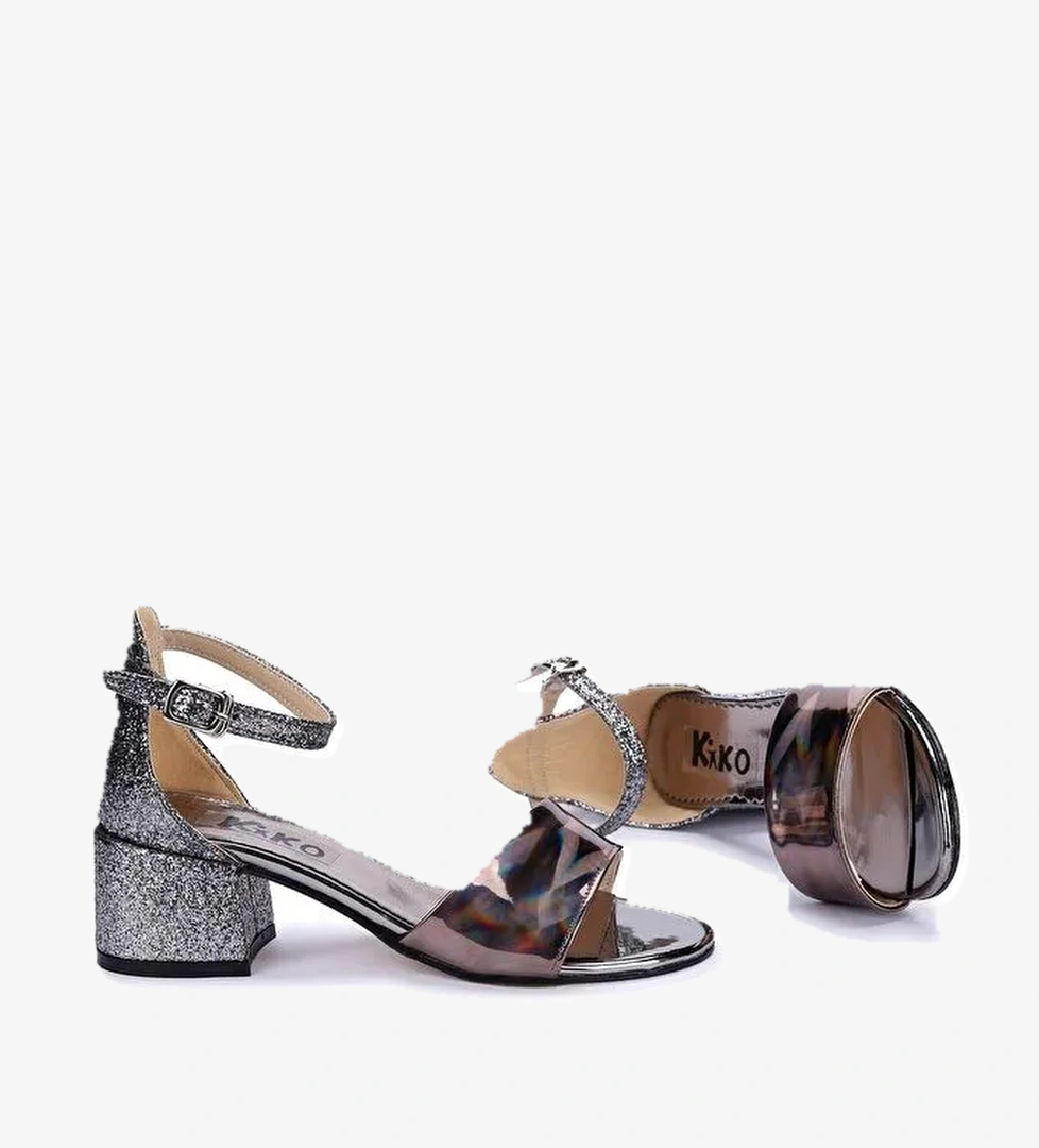 Sheila Ayna Kum Günlük Kız Çocuk 3 Cm Topuklu Sandalet Abiye Ayakkabı