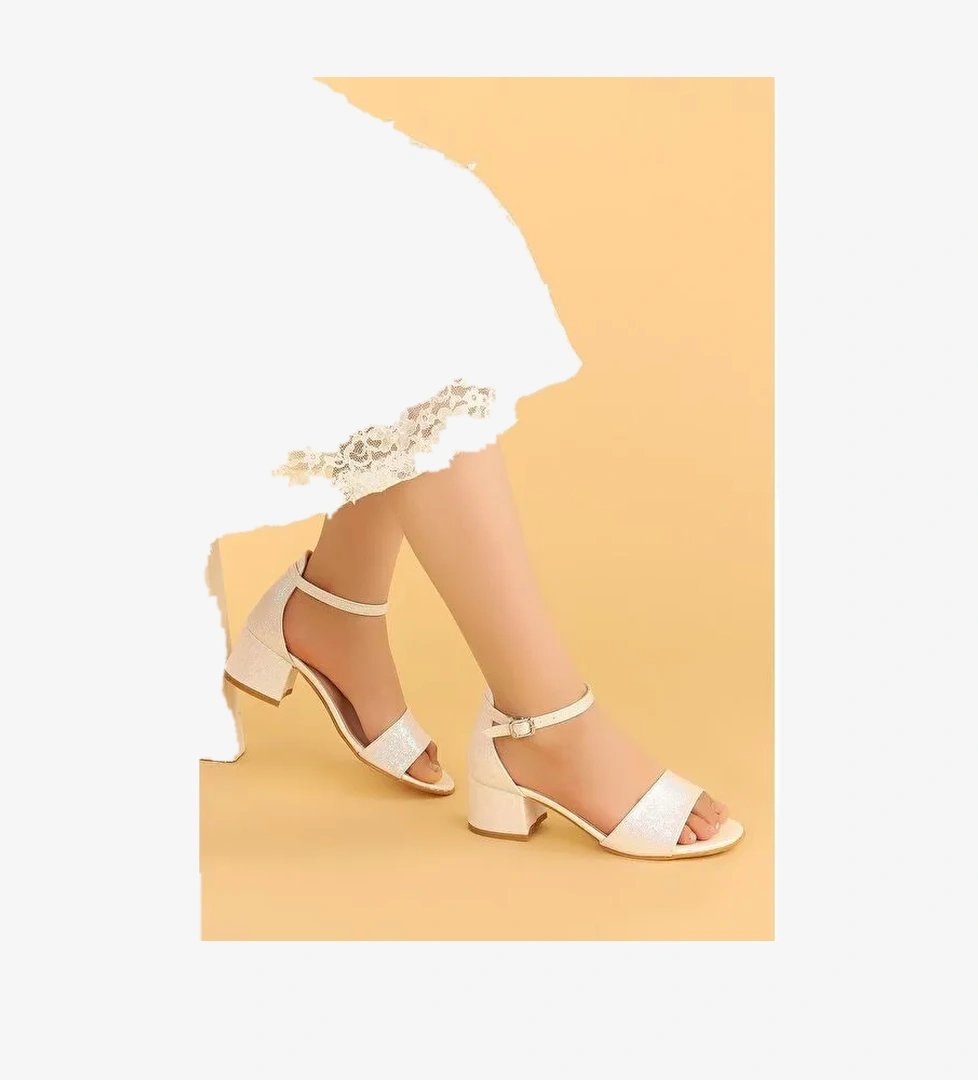 Alexa Günlük Kız Çocuk 4 Cm Topuklu Sandalet Abiye Ayakkabı