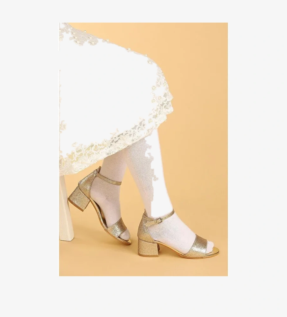 Alexa Günlük Kız Çocuk 4 Cm Topuklu Sandalet Abiye Ayakkabı