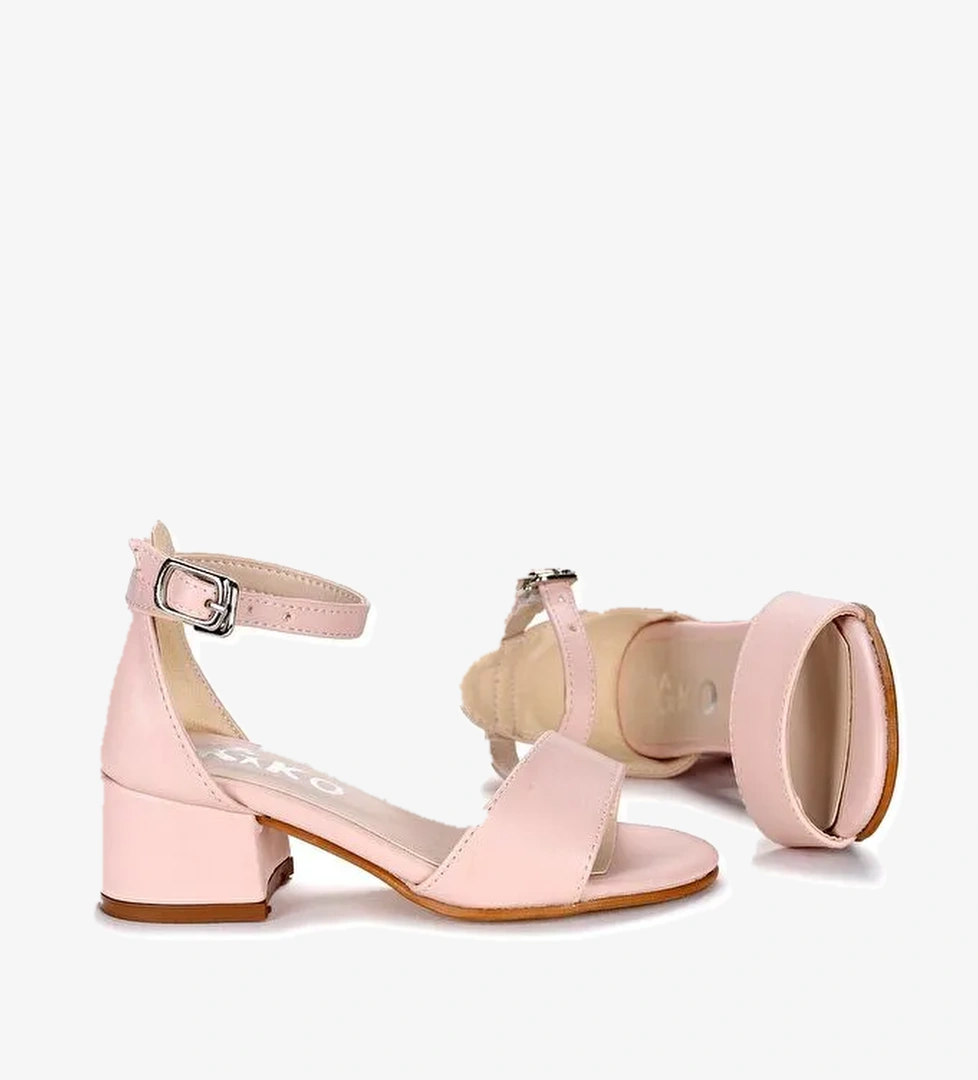 769 Cilt Günlük Kız Çocuk 4 Cm Topuklu Sandalet Ayakkabı