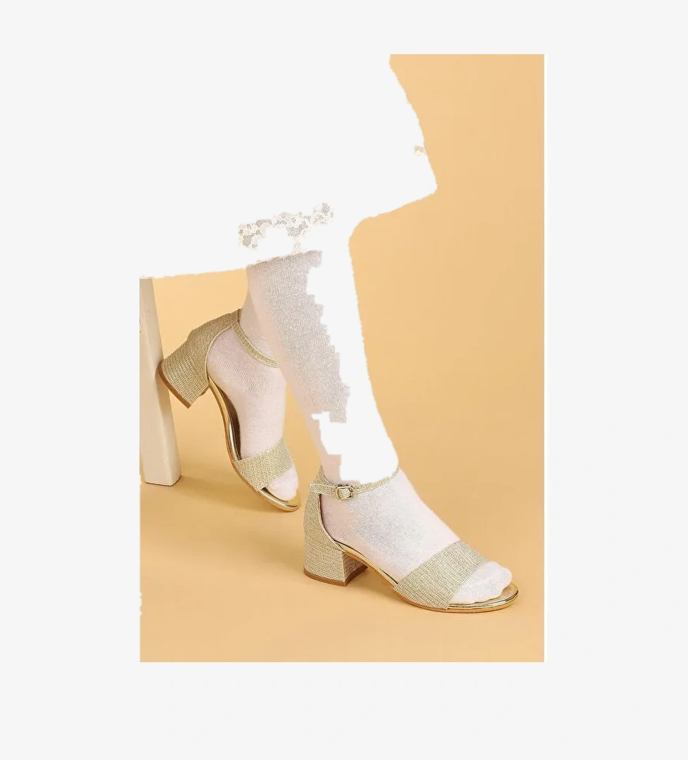 Alexa Günlük Kız Çocuk 3 Cm Topuklu Sandalet Abiye Ayakkabı - Görsel 1