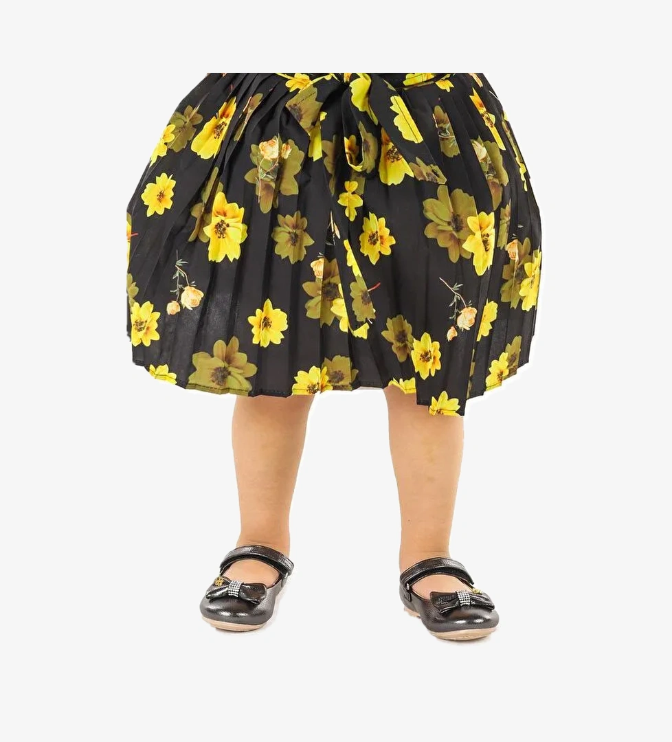 Cırtlı Fiyonklu Kız Çocuk Babet Ayakkabı Ege 201 Vakko