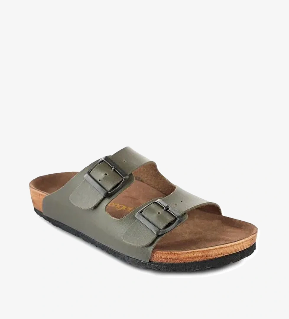 LENS Unisex Terlik Haki - Görsel 1