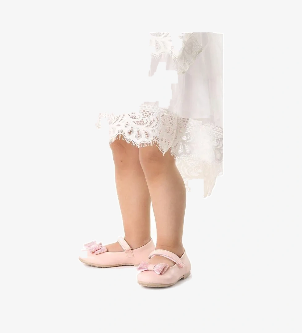 Cırtlı Fiyonklu Kız Çocuk Babet Ayakkabı Ege 200 Cilt