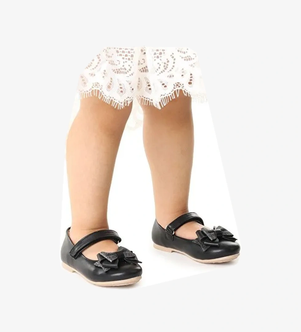 Cırtlı Kum Sim Fiyonklu Kız Çocuk Babet Ayakkabı Ege 202 Cilt