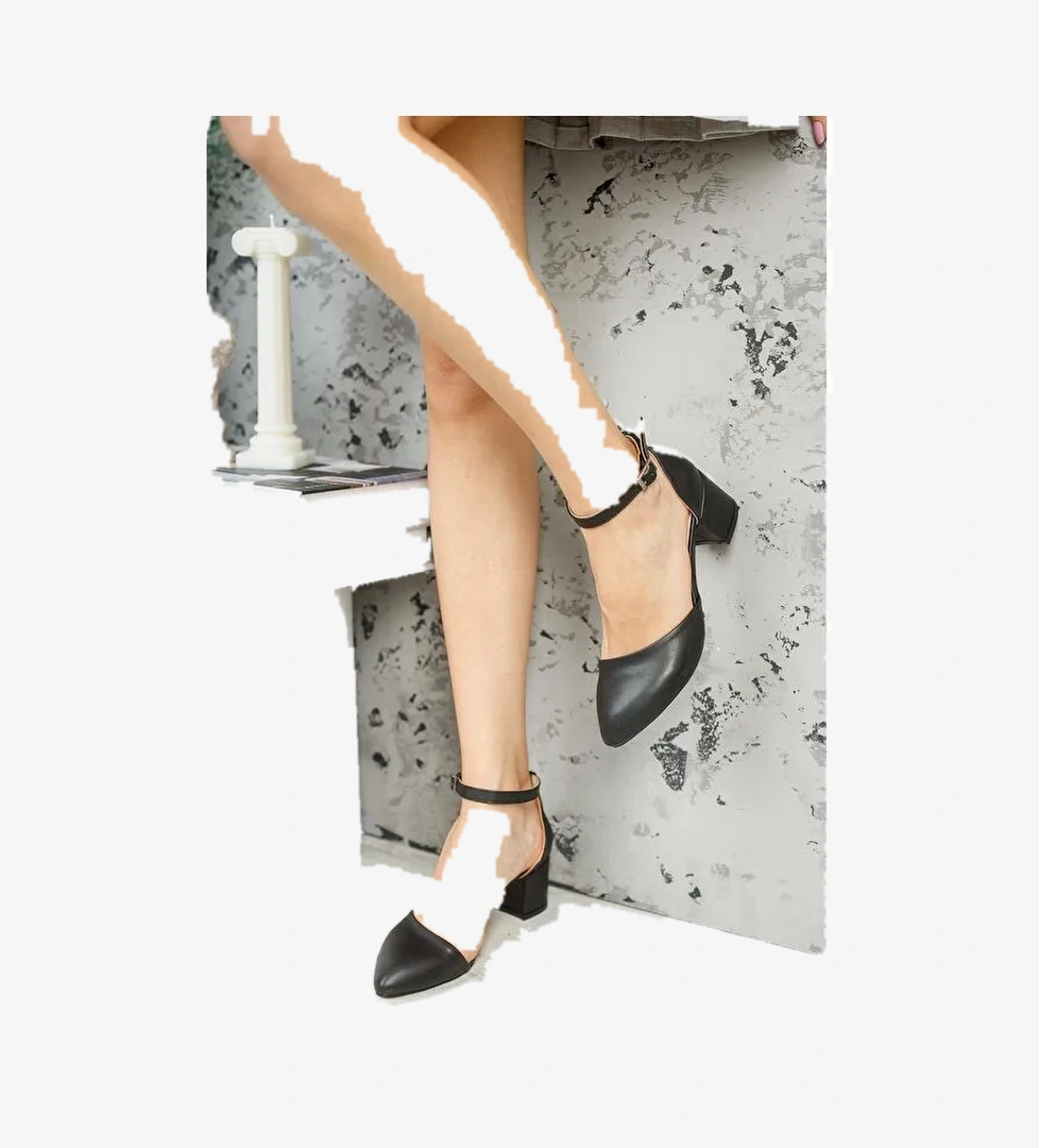 W708 Kadın Klasik Günlük Tarz Şık ve Rahat Topuklu Ayakkabı