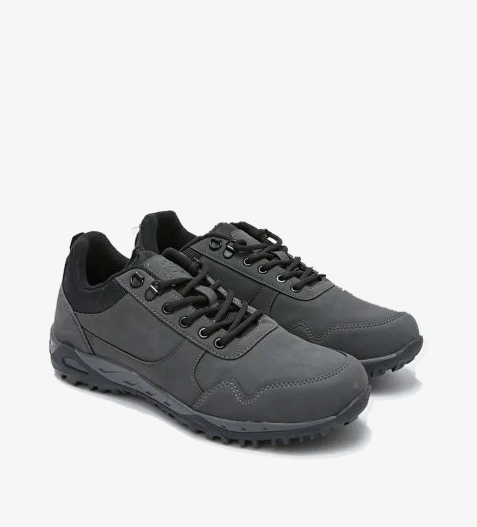 Bağcıklı Kalın Taban Erkek Trekking Ayakkabı - Görsel 1