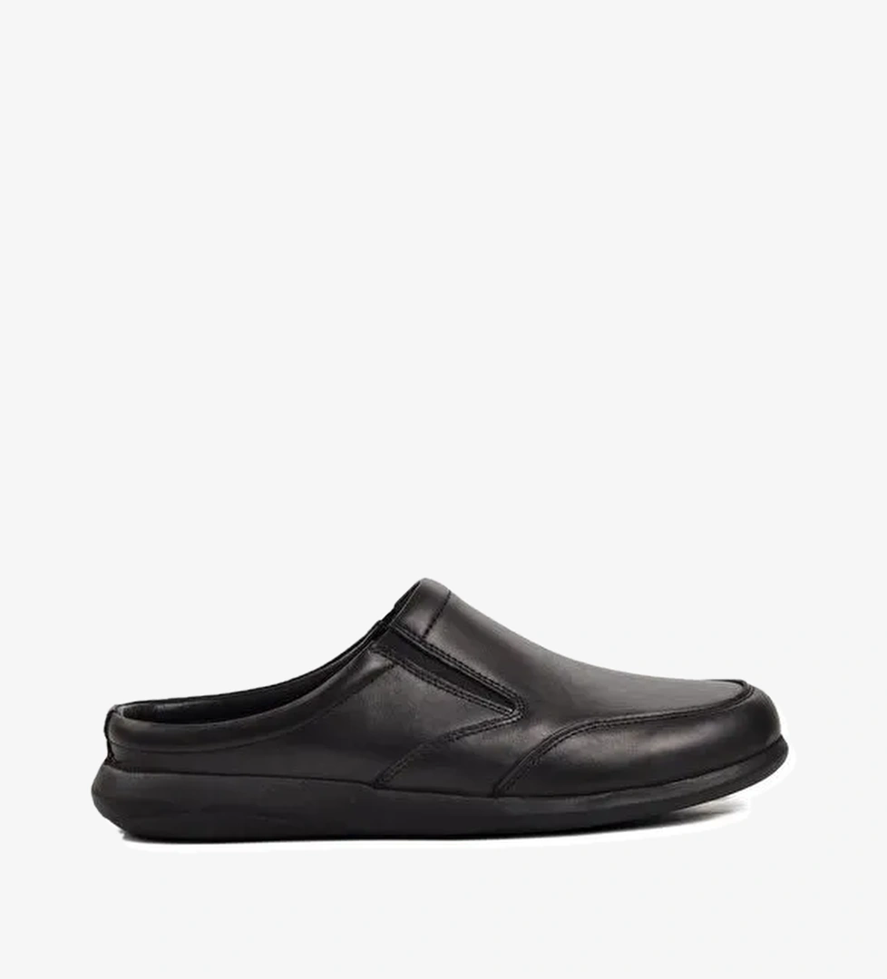 Sekurlet 1372 Hakiki Deri Siyah Erkek Günlük Ayakkabı - Görsel 1