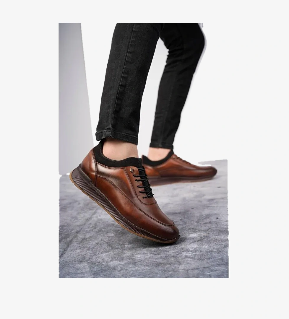 Fire Erkek Günlük Klasik Hakiki Deri Casual Rahat Ortopedik Ayakkabı