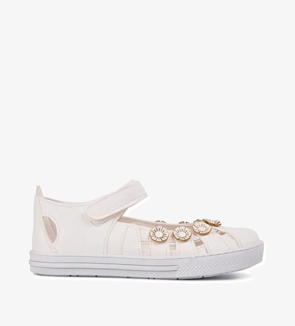 210106 Beyaz Comfort Kız Çocuk Günlük Ayakkabı