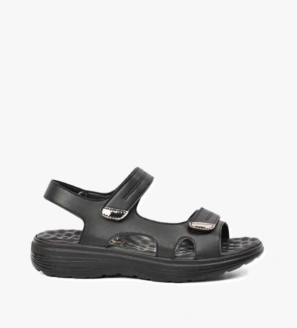 336 Siyah Kadın Sandalet - Görsel 1