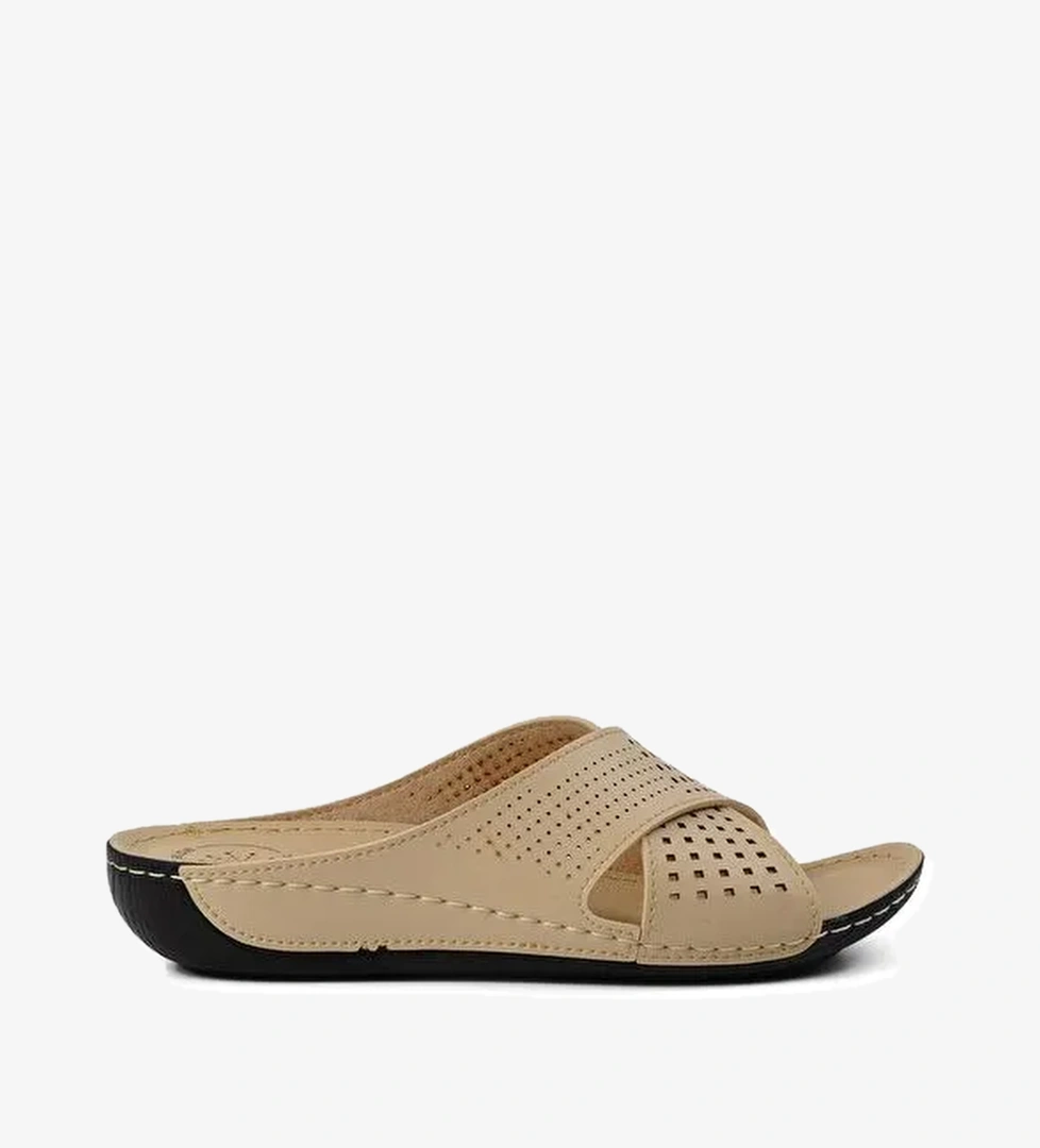 Bej Anatomik Kadın Günlük Terlik 16.004 - Görsel 1