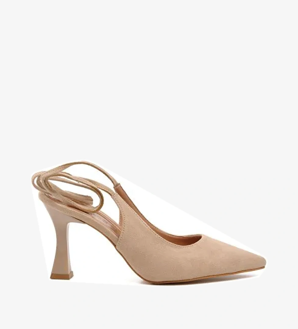 249 Ten Süet Kadın Abiye Ayakkabı - Görsel 1