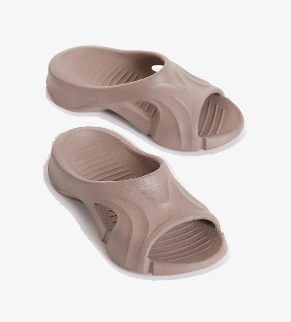 Unisex Vizon Desenli Kalın Tabanlı Eva Terlik