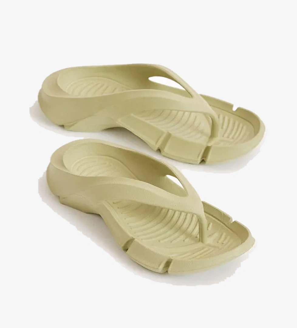 Kadın Yeşil Kalın Tabanlı Parmak Arası Eva Terlik