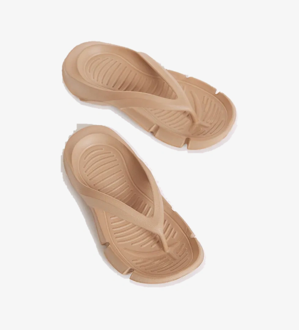 Kadın Vizon Kalın Tabanlı Parmak Arası Eva Terlik