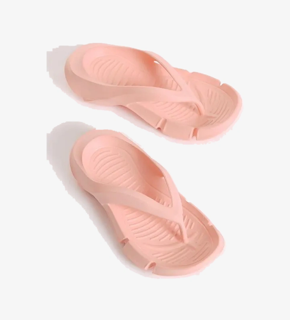 Kadın Pudra Kalın Tabanlı Parmak Arası Eva Terlik