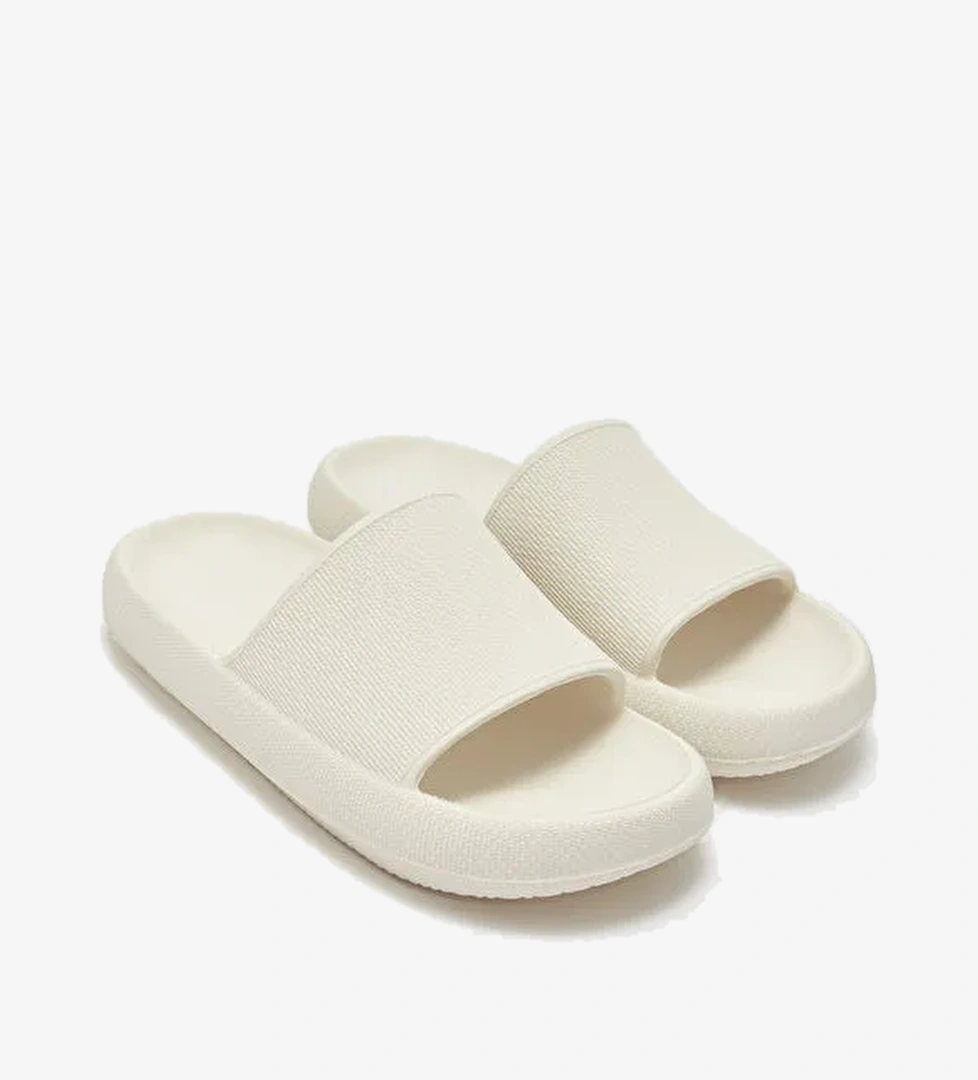 Lcw Steps Kendinden Desenli Tek Bantlı Erkek Terlik model görseli