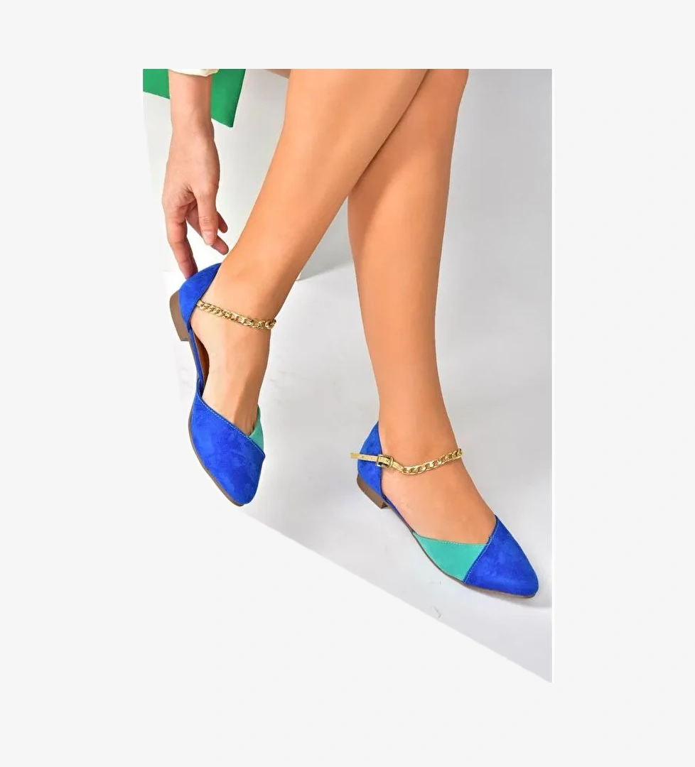 Fox Shoes Siyah Fox Shoes Taba Kadın Babet