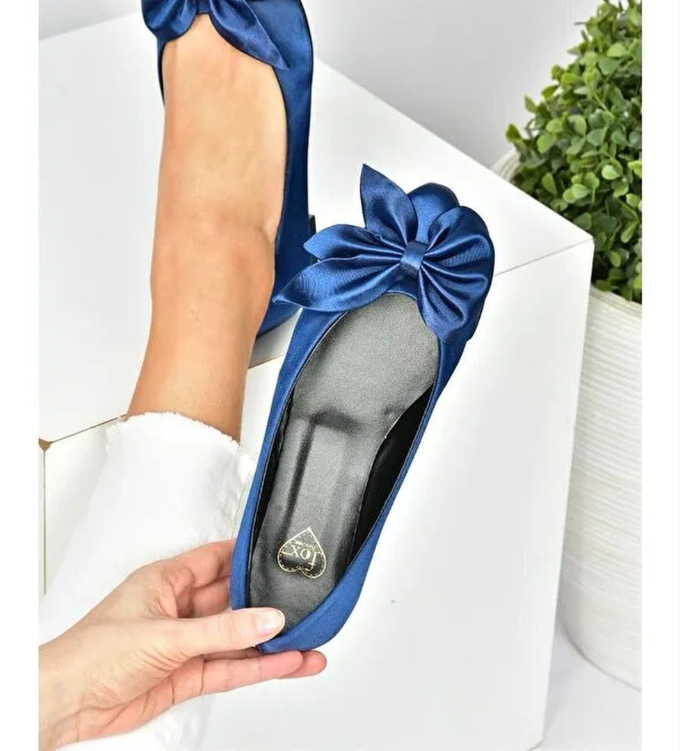 Fox Shoes Mavi Fox Shoes Babet Kadın
