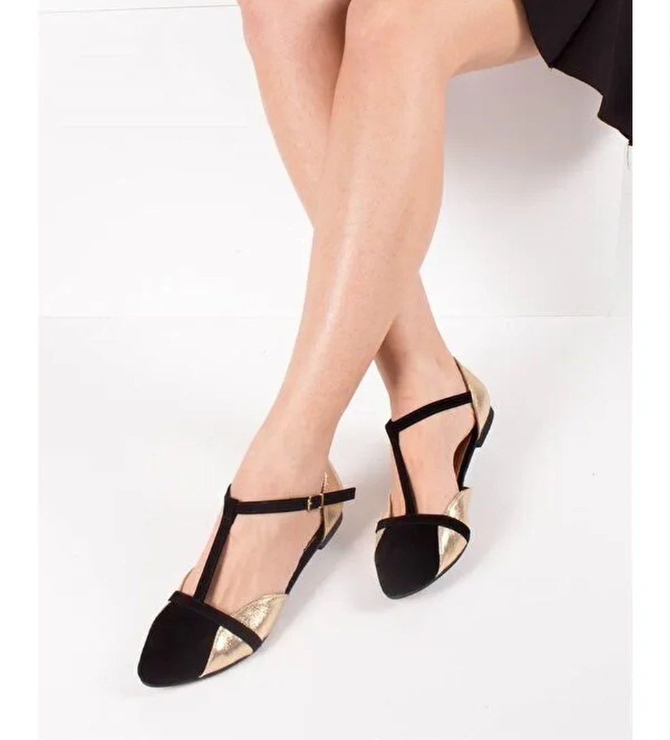 Fox Shoes Siyah Fox Shoes Babet Kadın B726881802