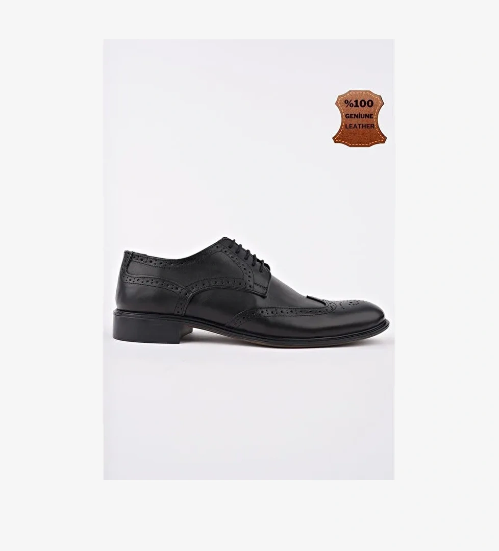 H046 Hakiki Deri Klasik Erkek Ayakkabı - Görsel 1