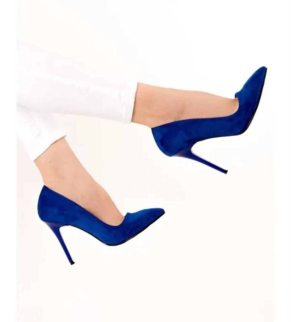 Saks Mavi Kadın Topuklu Ayakkabı 8922151902