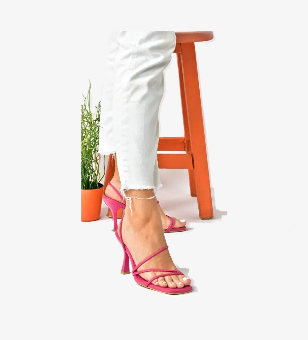 Fuşya Kalın Topuklu Kadın Ayakkabı P590033909 - Görsel 1